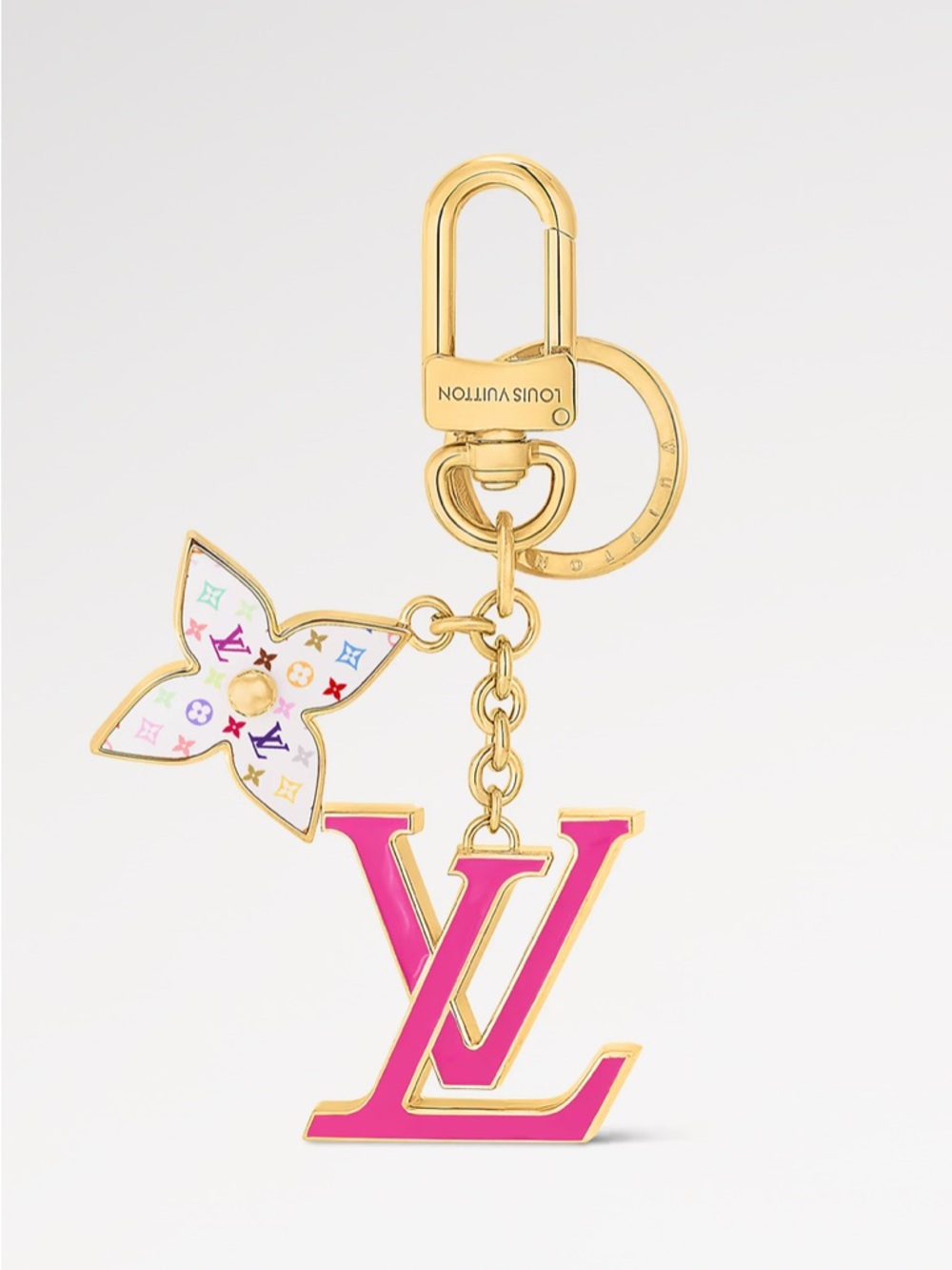 🌈 LV x TM LV Iconic Monogram Multicolor Key Holder M02466 🌈
